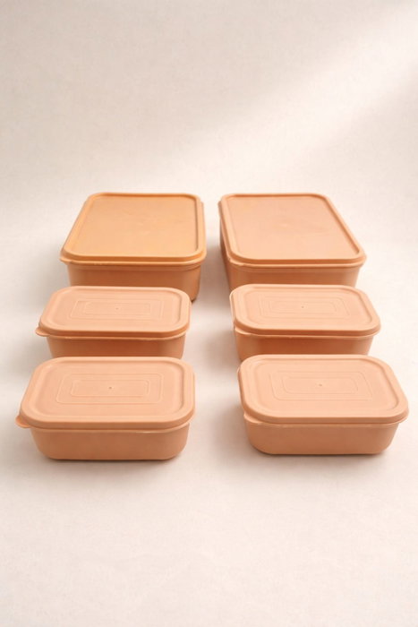 Hermia Set de 6 Cajas de Almacenamiento Rosa Hermia Set de 6 Cajas de Almacenamiento Rosa